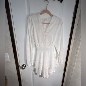 White short romper